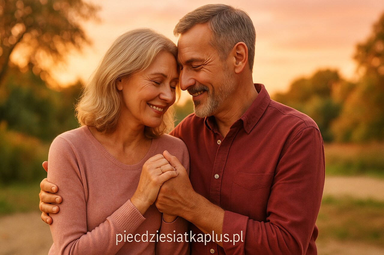 Dojrzała para - miłość, czułość, bliskość, szczęście, połączenie